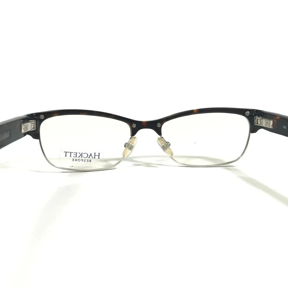 Hackett Eyeglasses Frames HEB067 11 Tortoise Silver Rectangular 53-18-145
